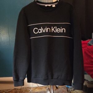 Calvin Klein Woman's Black Crewneck Sweat Shirt Never Worn